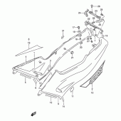 Схема вузла: Бічні панелі (Model v) для Suzuki GSX250 Across
