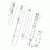 Схема вузла: Передня вилка (Model v) для Suzuki GSX-R600