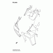 Схема вузла: Верхня накладка рами (Vzr1800zk7/zu2k7/zk8/zu2k8/zk9/zufk9/zl0/zufl0) для Suzuki VZR1800 Intruder M1800R/ Boulevard M109R