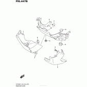 Схема узла: Нижняя накладка радиатора (Vzr1800Bzl7 E03) для Suzuki VZR1800 Boulevard M109R B.O.S.S