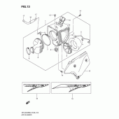 Схема вузла: Повітряний фільтр для Suzuki DR-Z400 DR-Z400SM