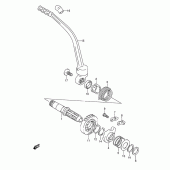 Схема узла: Кикстартер для Suzuki DR350