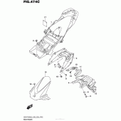 Схема вузла: Rear Fender (Gsx-R1000L5 E33) для Suzuki GSX-R1000