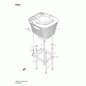 Схема вузла: Циліндр для Suzuki LS650 Boulevard S40
