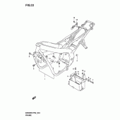 Схема узла: Рама (Model k3) для Suzuki GS500