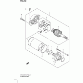 Схема узла: Стартер электрический для Suzuki DR125