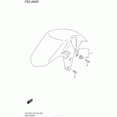 Схема вузла: Переднє крило (Gsx-S750L5 E03) для Suzuki GSX-S750