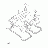 Схема узла: Клапанная крышка для Suzuki DR-Z250