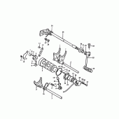 Схема узла: Копирный вал & Вилки & Вал переключения для Suzuki GS1000