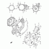 Схема узла: Крышки картера для Suzuki DR-Z400 DR-Z400S