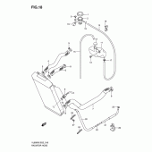 Схема вузла: Патрубок системи охолодження Suzuki VL800 Intruder C800/ Boulevard C50