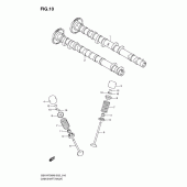 Схема узла: Распредвал & Клапан для Suzuki GSX-R750