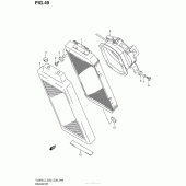 Схема узла: Радиатор для Suzuki VL800 Boulevard C50T