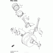 Схема вузла: Колінчастий вал Поршень для Suzuki VL1500 Boulevard C90T