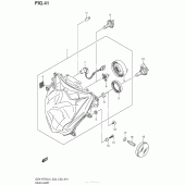 Схема узла: Фара (Gsx-R750L4 E03) для Suzuki GSX-R750