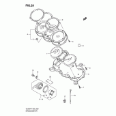 Схема узла: Спидометр для Suzuki DL650 V-Strom