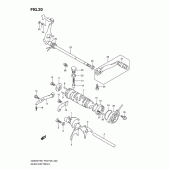 Схема узла: Копирный вал & Вилки & Вал переключения для Suzuki GS500