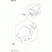 Схема вузла: Seat (Vl800L3 E33) для Suzuki VL800 Boulevard C50C