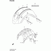 Схема вузла: Заднє крило (Model l0) для Suzuki VL800 Intruder C800/Boulevard C50