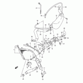 Схема вузла: Радіатор для Suzuki RGV250