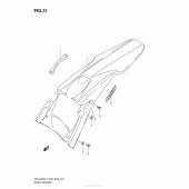 Схема узла: Заднее крыло для Suzuki RM-Z450