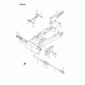 Схема вузла: Задній важіль підвіски для Suzuki GSX1100