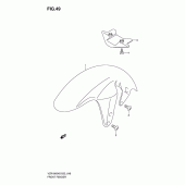 Схема вузла: Переднє крило (Vzr1800k6/k7/k8/k9/l0) для Suzuki VZR1800 Intruder M1800R/ Boulevard M109R