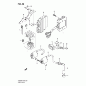 Схема вузла: Електроустаткування (Model k5/k6/k7/k8) для Suzuki VZ800 Intruder M800/ Boulevard M50