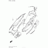 Схема вузла: Бічна кришка для Suzuki AN650 Burgman (EU analogue of SkyWave)