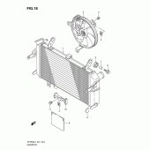 Схема вузла: Радіатор для Suzuki SFV650 Gladius