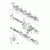Схема вузла: Трансмісія для Suzuki GSX-R750