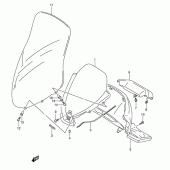 Схема вузла: Приладова панель для Suzuki AN400 Burgman (EU analogue of SkyWave)