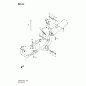 Схема вузла: Вихлопна система для Suzuki SV650