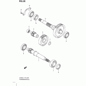 Схема узла: Трансмиссия для Suzuki UH200 Burgman