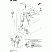 Схема вузла: Замки для Suzuki AN650 Burgman (EU analogue of SkyWave)