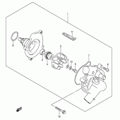 Схема вузла: Водяний насос Suzuki GSX-R750