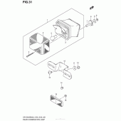 Схема узла: Задний фонарь (Стоп-сигнал) для Suzuki DR-Z400 DR-Z400SM