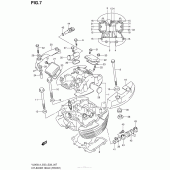 Схема узла: Головка цилиндра (Передняя) (Vl800Cl4 E33) для Suzuki VL800 Boulevard C50T