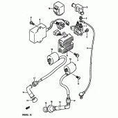 Схема вузла: Електроустаткування для Suzuki DR800