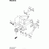 Схема вузла: Задній важіль (маятник) для Suzuki VL800 Boulevard C50