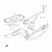 Схема вузла: Бічні панелі (Model y) для Suzuki XF650 Freewind