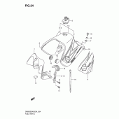 Схема вузла: Паливний бак (Model k6/k7) для Suzuki DR650 DR650SE