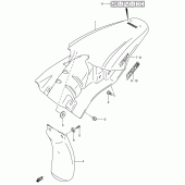 Схема вузла: Заднє крило (Model k4/k5/k6) для Suzuki DR-Z125 DR-Z125