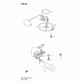 Схема вузла: Паливний кран Suzuki GSF1200 Bandit