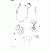 Схема узла: Электрооборудование для Suzuki UX125 Sixteen