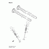Схема узла: Распредвал & Клапан для Suzuki GSX-R1000