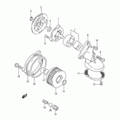 Схема узла: Масляный насос для Suzuki DR350