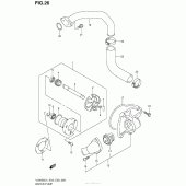 Схема узла: Водяной насос для Suzuki VL800 Boulevard C50 B.O.S.S.