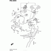 Схема узла: Топливный бак (Dl650Al7 E28) (For Yu1) для Suzuki DL650 V-Strom