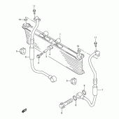 Схема узла: Масляный охладитель для Suzuki GSX750 Katana